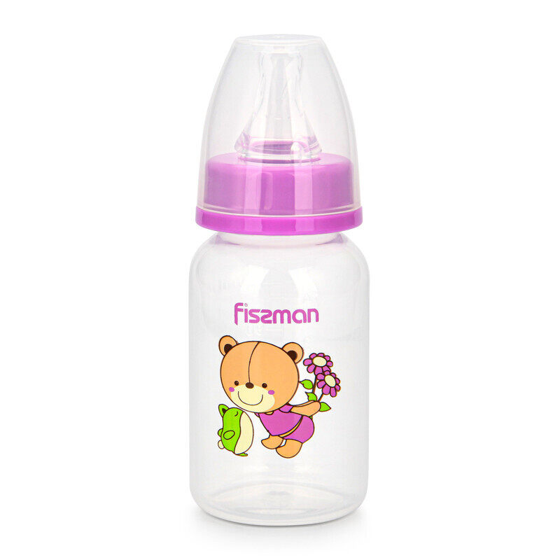 

Fissman Feeding Food Grade Plastic Bottle With Compatible Design, 120ml, Pink