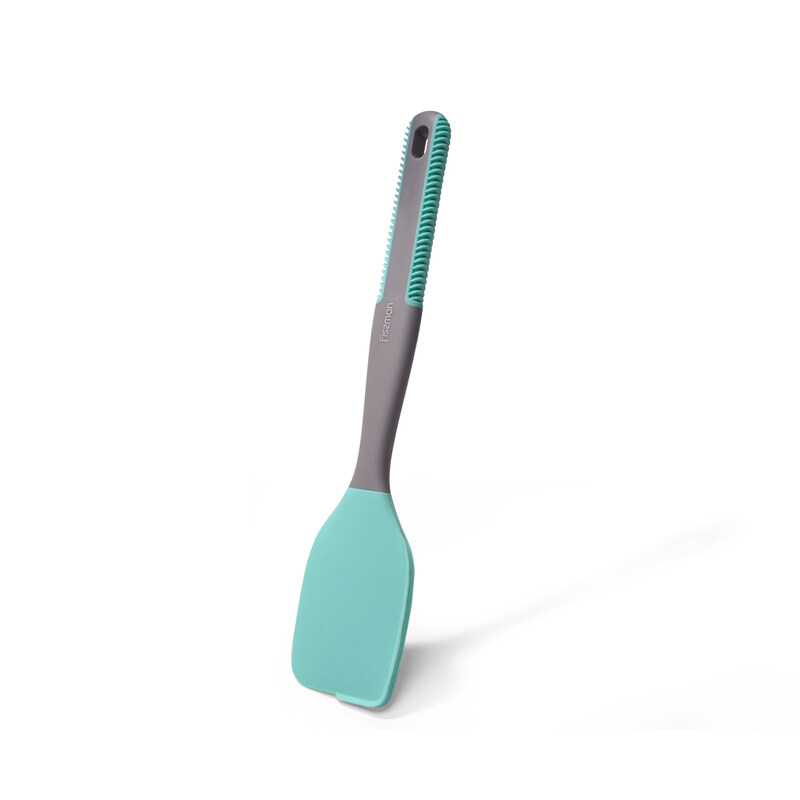 

Fissman 30cm Silicone Spatula with Non Slip Handle, Mint Green