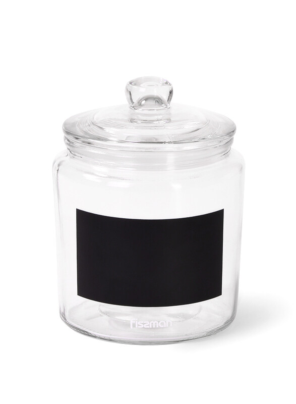 

Fissman Glass Oats, Sugar Food Storage Jar, 800ml, Clear