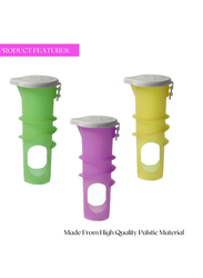 Fissman 3-Piece Plastic Citrus Mini Fruit Juicer Set, 18624, Yellow/Green/Purple