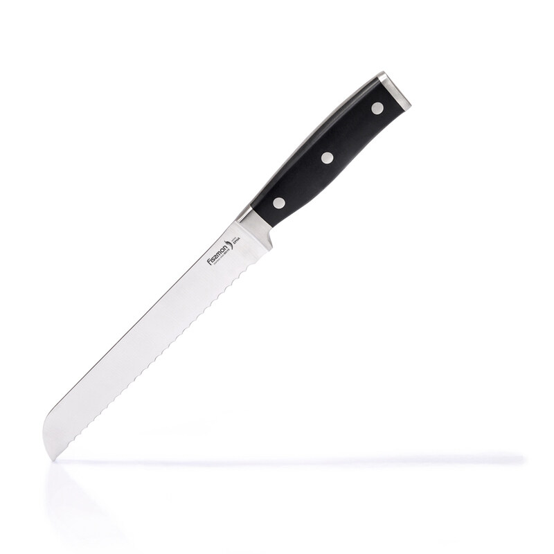 

Fissman 20-cm Epha Stainless Steel Bread Knife, Black/Silver