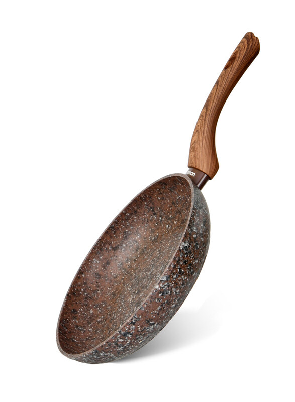 

Fissman 28cm Magic Brown Aluminium Non-Stick Frying Pan, 4333, 48x5.5x28, Brown