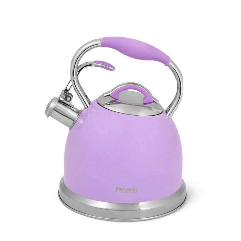 

Fissman 2.6L Stainless Steel Whistling Kettle, Purple