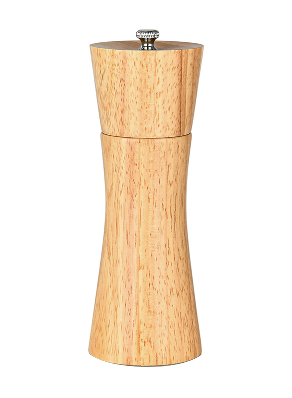 

Fissman Rook Shape Rubber Wood Body with Ceramic Grinder Salt & Pepper Mill, 16cm, Brown