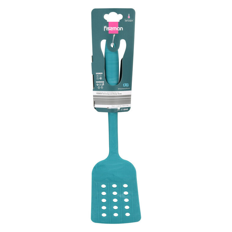 

Fissman 30cm Lucretia Series Silicone Slotted Turner, Green