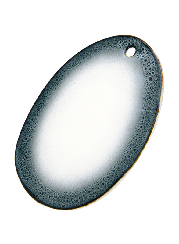 

Fissman 32cm Galactica Porcelain Serving Plate, Black/White