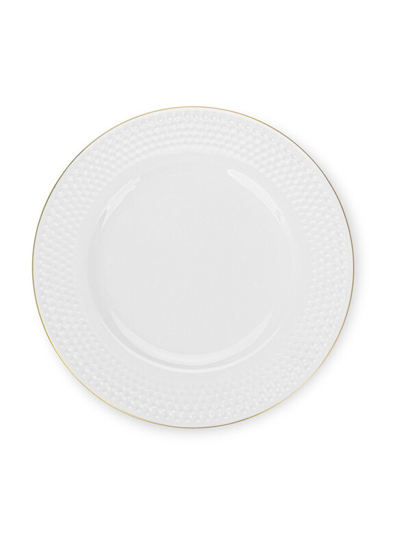 

Fissman 25cm Noemi Fine Bone China Plates, 2 Pieces, White
