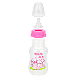 Fissman Feeding Food Grade Plastic Bottle, 125ml, Pink