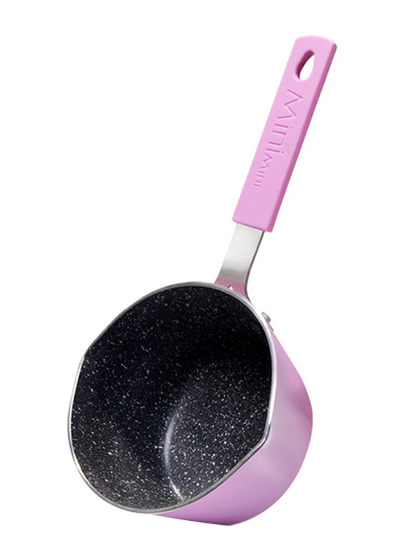 

Fissman 0.7 Ltr Mini Chef With Aluminium Non Stick Touch Stone Coating Sauce Pan, 12x7cm, Pink