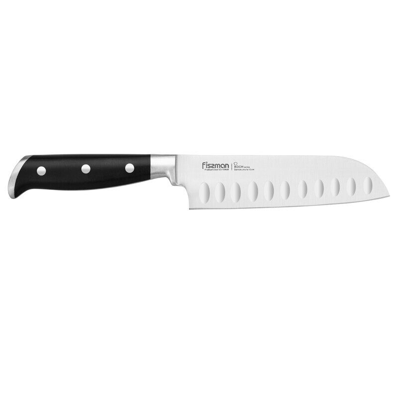 

Fissman 5-inch Koch Stainless Steel Santoku Knife with 5Cr15MoV Steel, Silver/Black