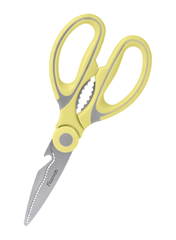 

Fissman 20cm Multipurpose Stainless Steel Scissor, Yellow/Silver