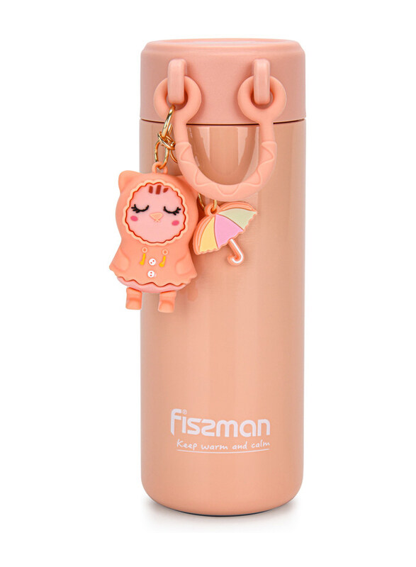 

Fissman 380ml Stainless Steel Double Wall Vacuum Flask, Pink