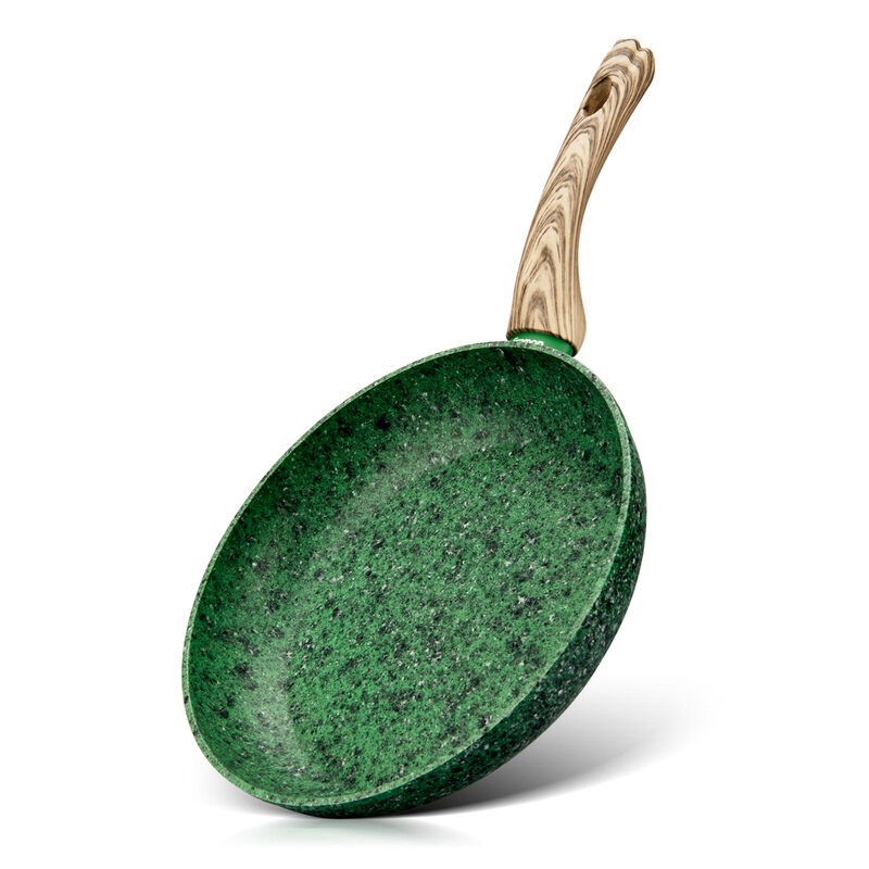 

Fissman 26cm Malachite Non-Stick Aluminium Round Frying Pan, 26x5.2 cm, Green