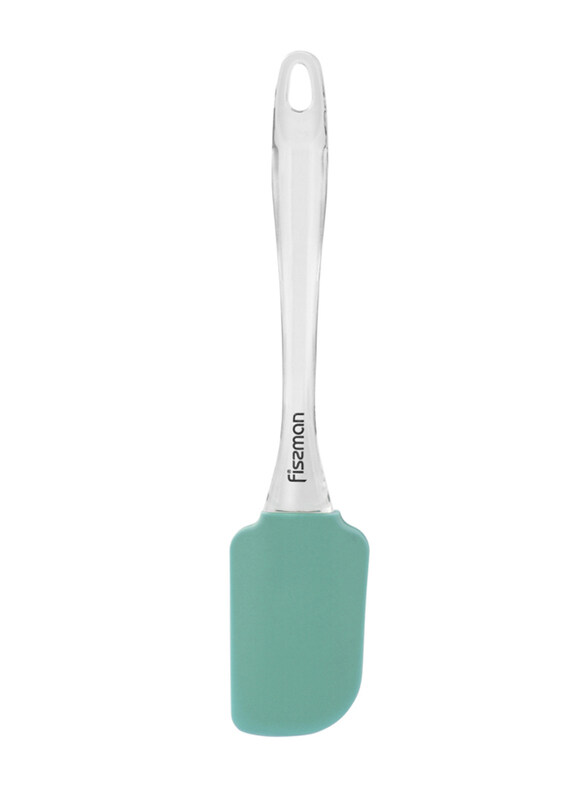 

Fissman 24.5cm Silicone Spatula with Transparent Handle, Blue/Clear