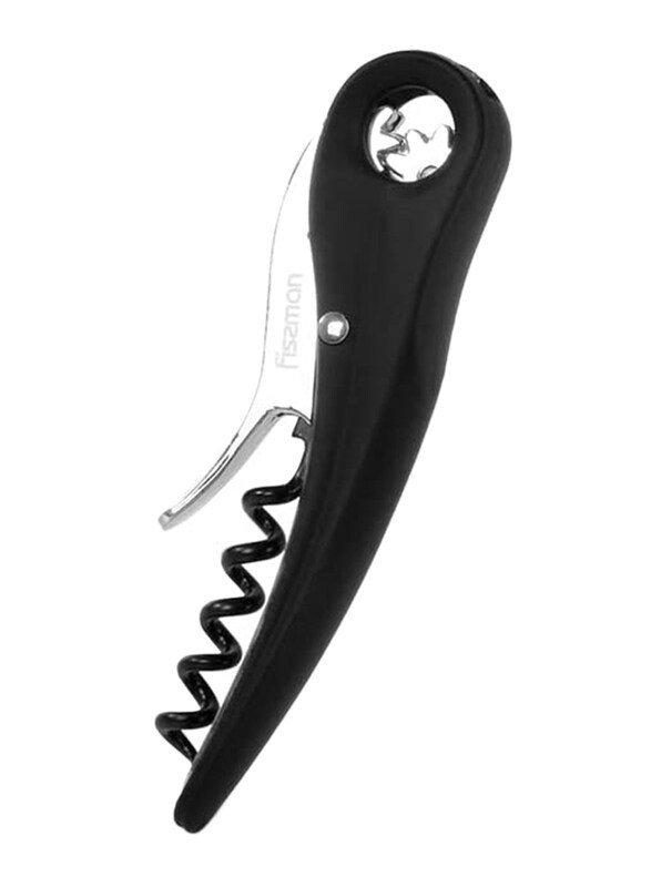 

Fissman 12.5 cm Zinc Alloy Waiter's Corkscrew, Black/Silver