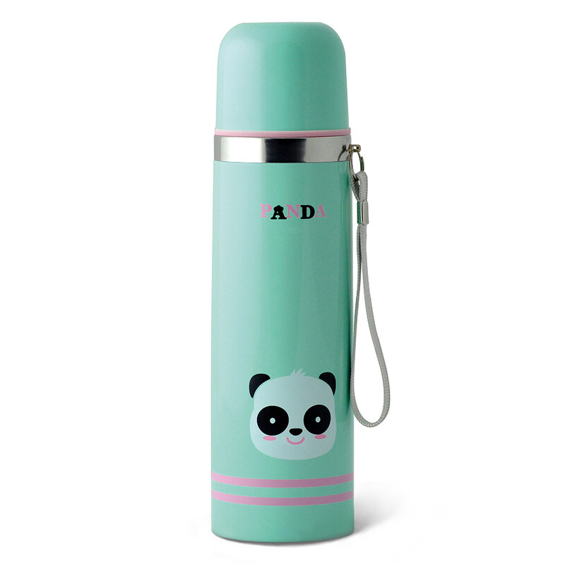 

Fissman 500ml Stainless Steel Double Wall Vacuum Water Bottle, Green