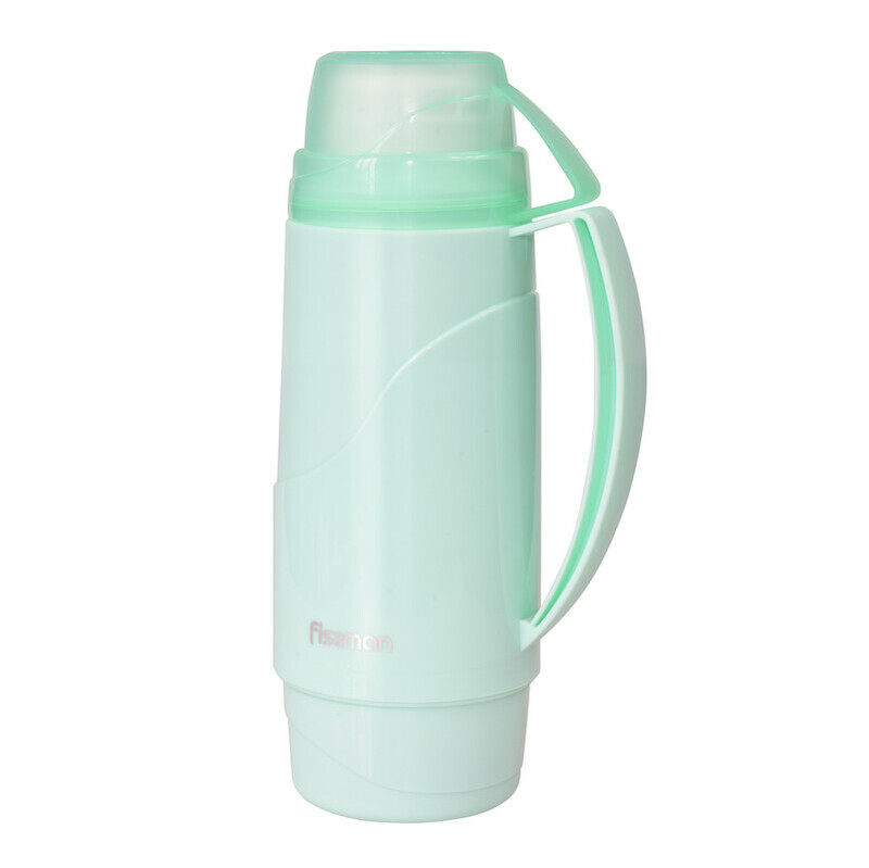 

Fissman 450ml Vacuum Flask Bottle with Glass Liner, Sea Green
