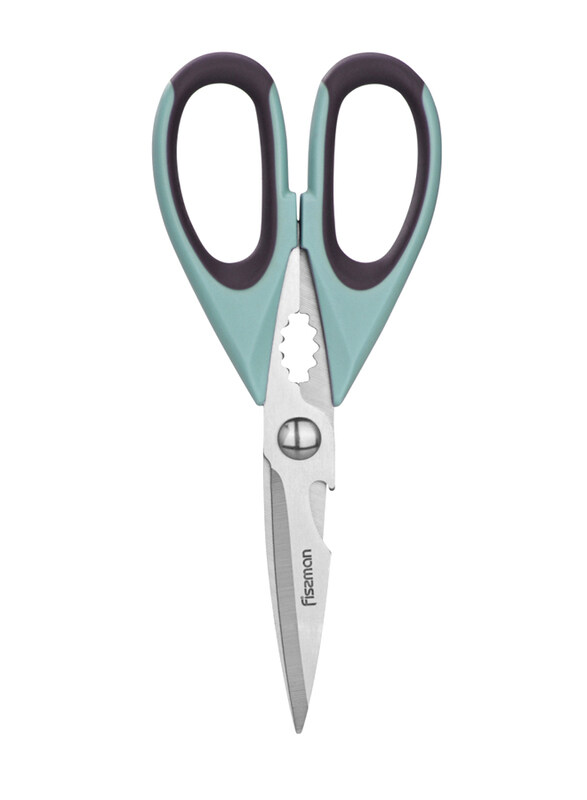 

Fissman 22cm Stainless Steel Kitchen Scissor, 2016, Blue/Silver/Black