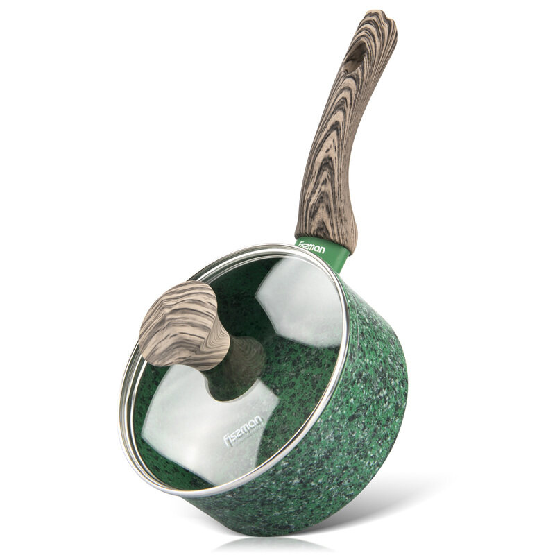 

Fissman 1.4 Ltr Malachite Non-Stick Aluminium Round Sauce Pan, Green