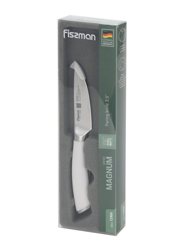 

Fissman 3.5-Inch Magnum Stainless Steel Paring Knife with X50crmov15 Steel, White