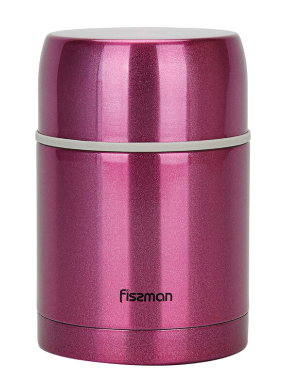 

Fissman 600ml Stainless Steel Double Wall Vacuum Food Jar, Silver