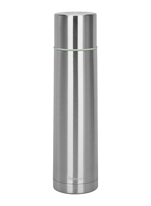 

Fissman 1000ml Stainless Steel Double Wall Vacuum Flask, Silver