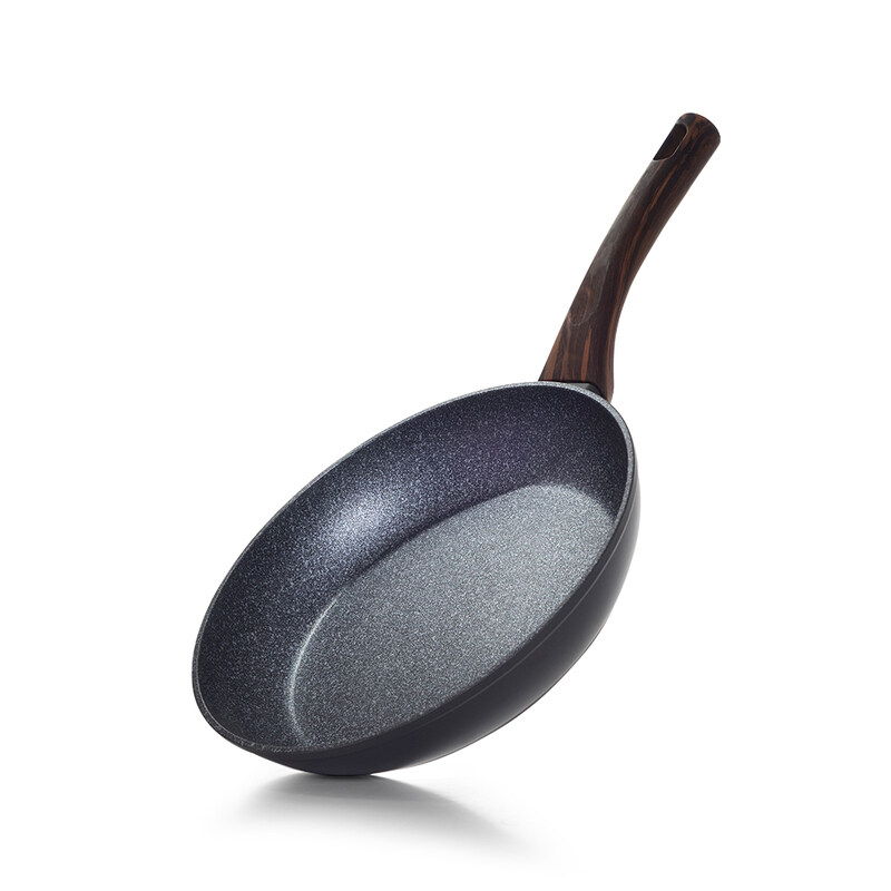 

Fissman 26cm Capella Non-Stick Aluminium Round Frying Pan, 26x5.2 cm, Black
