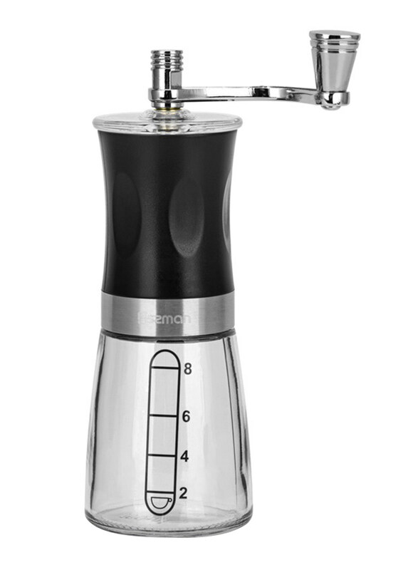 

Fissman 17 cm Plastic Manual Coffee Grinder, Clear