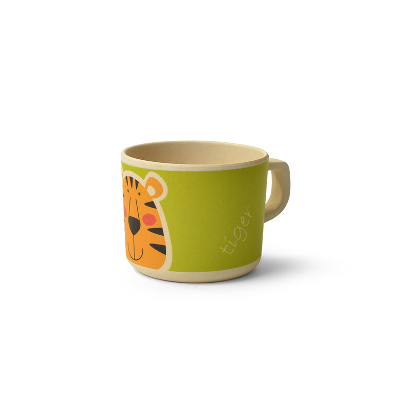 

Fissman 225ml Bamboo Tiger Print Mug, Multicolour