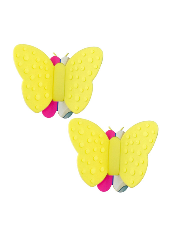 

Fissman 2-Piece Silicone Butterfly Pot Holder Magnet, Yellow