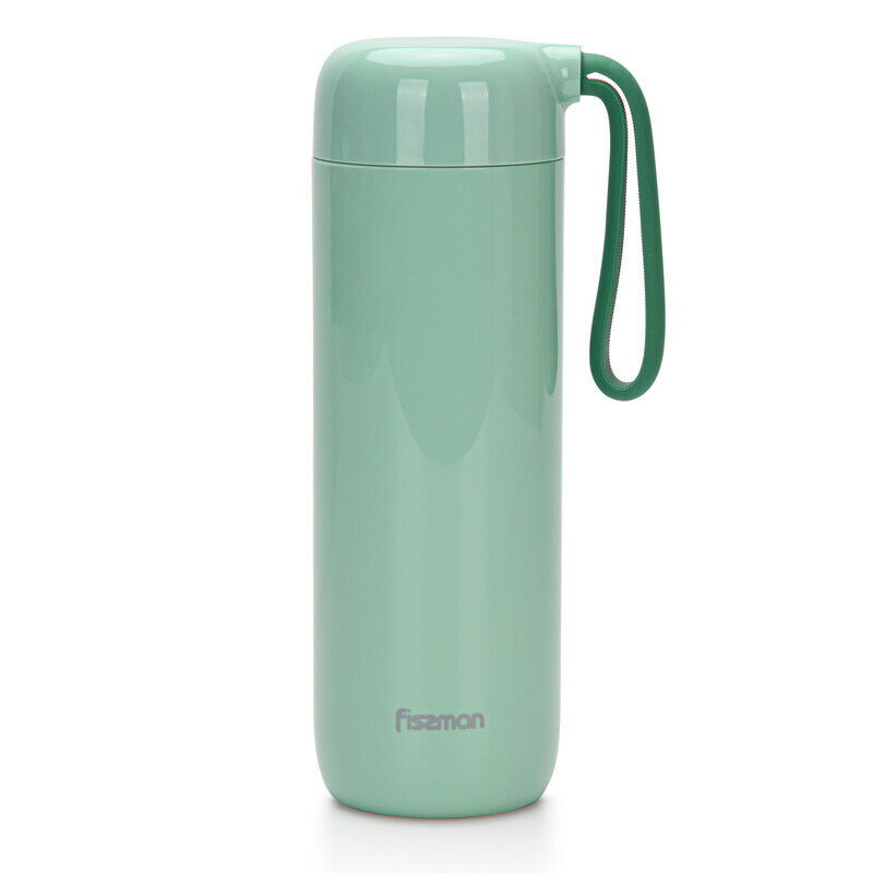 

Fissman 400ml Stainless Steel Thermos Flask Bottle, Sea Green