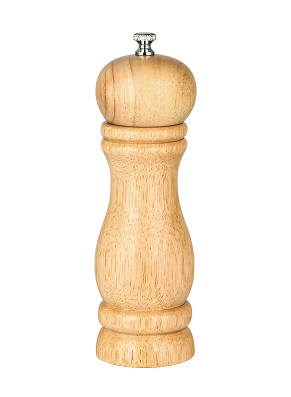 

Fissman Rubber Wood Body with Ceramic Grinder Salt & pepper Mill, 16cm, Brown