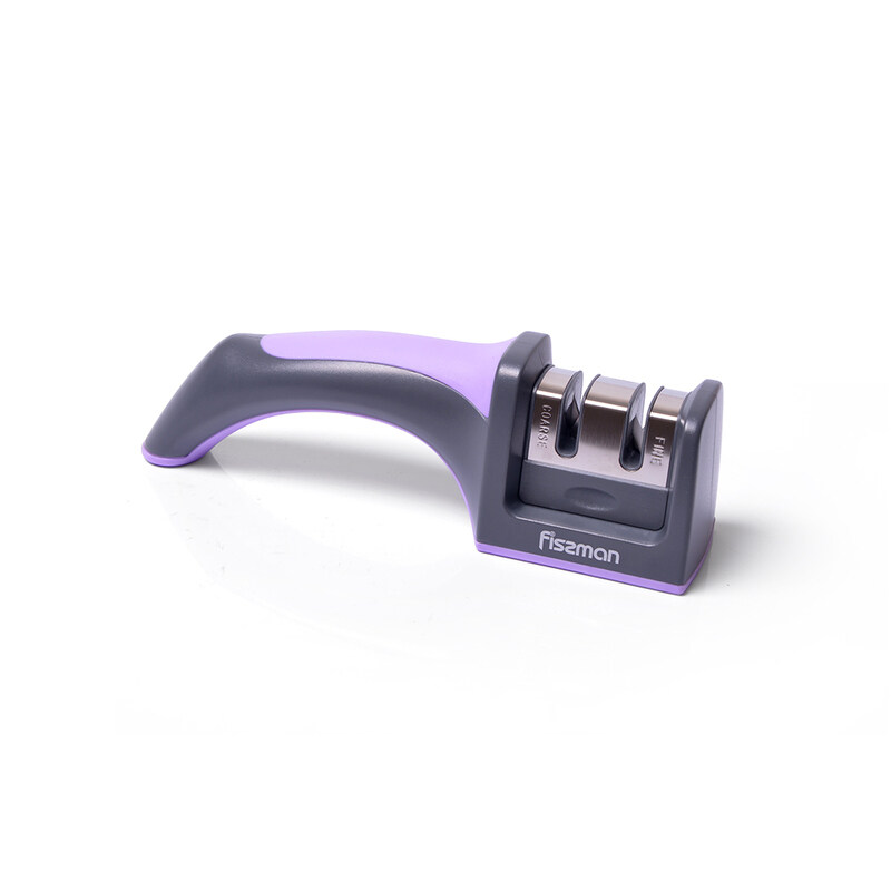

Fissman 19cm Knife Sharpener, Black/Purple
