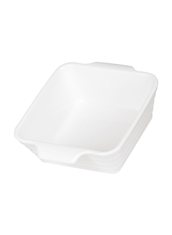 

Fissman 3-Piece 200ml Square Porcelain Baking Dish, 11x4.5cm, White