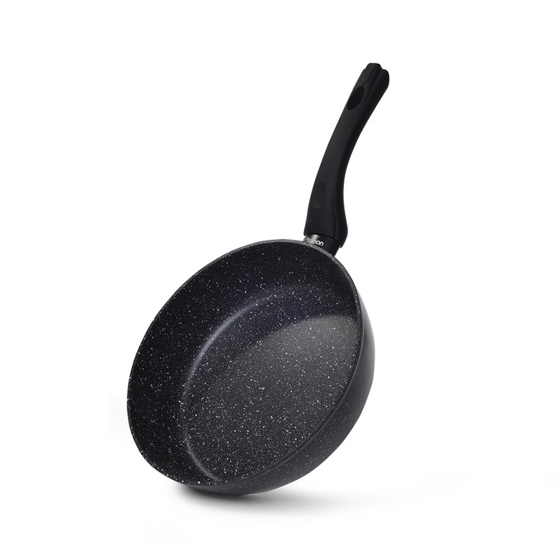 

Fissman 24cm Fiore Non-Stick Aluminium Round Deep Frying Pan with Induction Bottom, 24x6.5 cm, Black