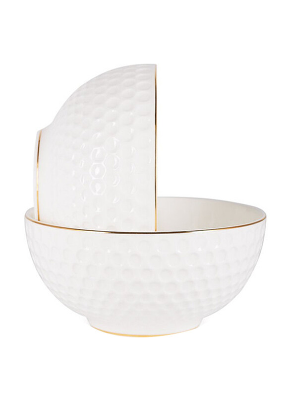 

Fissman Bowls 340ml Noemi Series Fine Bone China Bowl, White