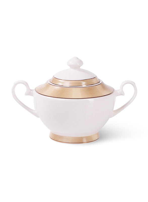 

Fissman 500ml Versailles Porcelain Sugar Bowl, 18x12x11.5 cm