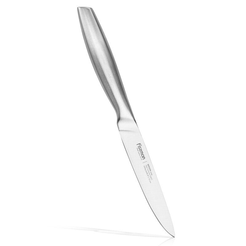 

Fissman 5-inch Bergen Stainless Steel Utility Knife with Hallow Handle, Silver