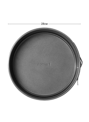 Fissman 28cm Non-Stick Coating Carbon Steel Round Springform Cake Pan, 5644, Grey