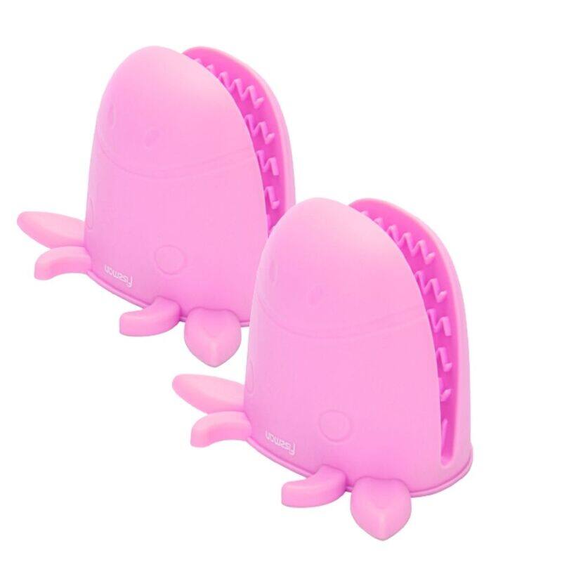 

Fissman 2-Piece Silicone Cow Head Pot Holder Magnet, Pink