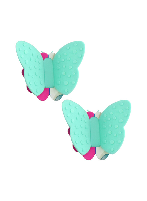 

Fissman 2-Piece Silicone Butterfly Pot Holder Magnet, Mint