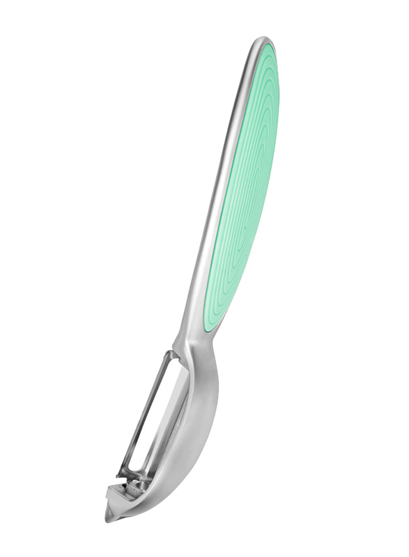 

Fissman 17cm P-Shape Peeler Luminica Series with Zinc Alloy, Green/Silver