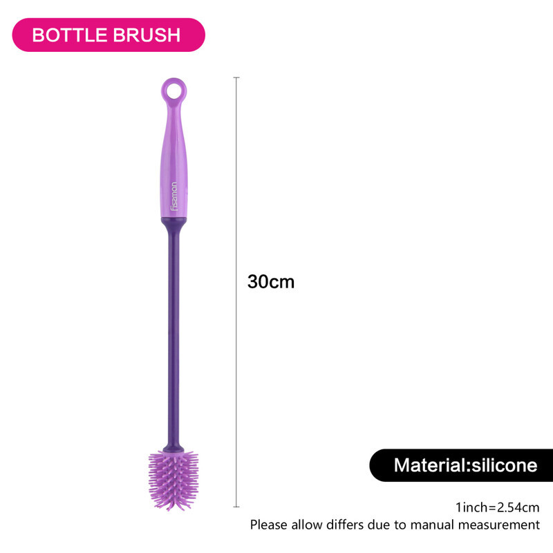 Fissman Silicone Bottle Cleaning Brush, Violet