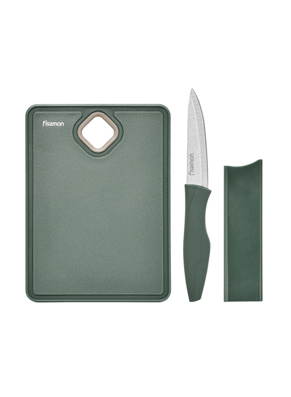 

Fissman Knife with Small Cutting Board Chef's Gadgets Set, Green