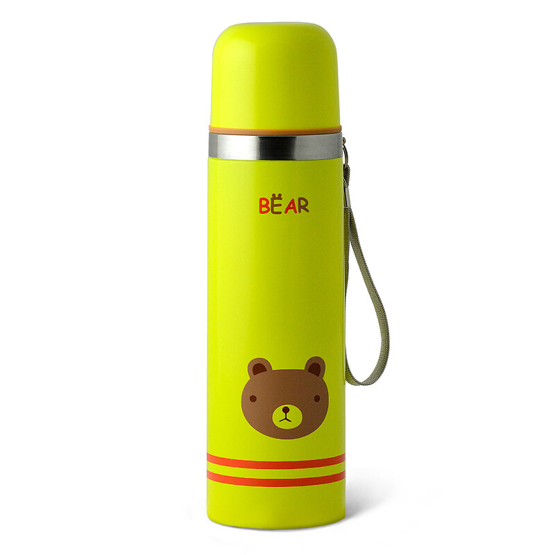 

Fissman 500ml Stainless Steel Double Wall Vacuum Bottle, Green