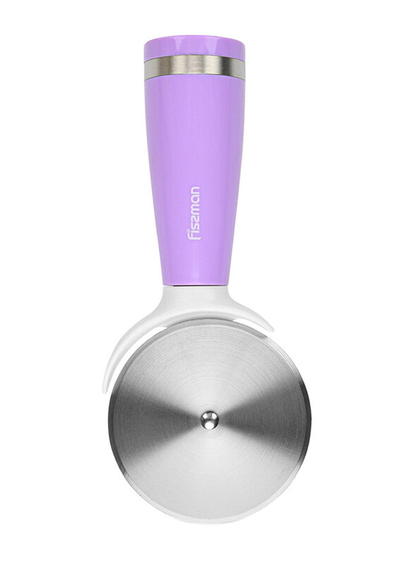 

Fissman Stainless Steel Pizza Cutter with Ergonomic Handle, Purple