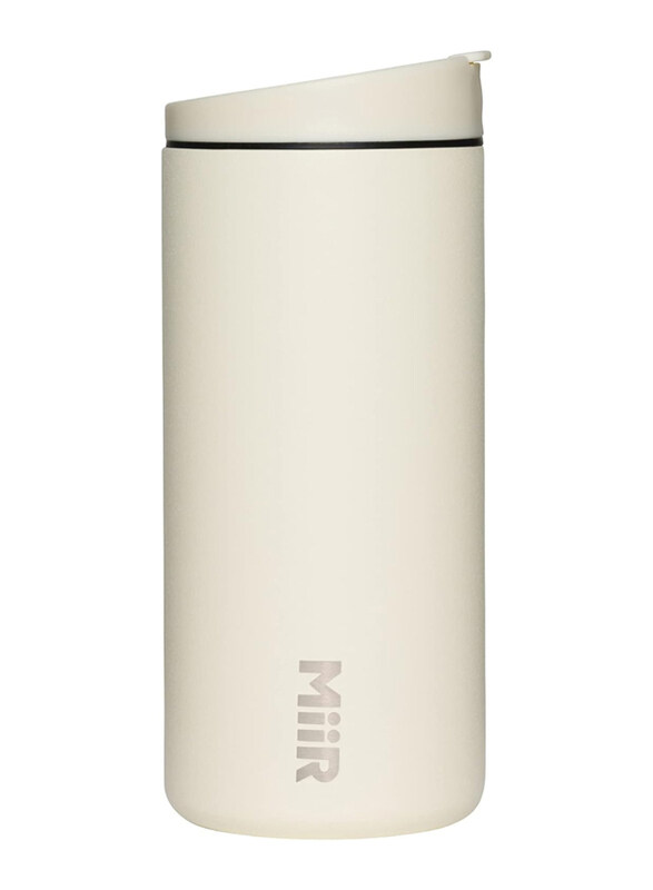 

MiiR 12oz Stainless Steel Flip Traveller Tumbler, Sandstone White