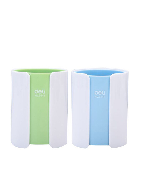 

Deli Double Color Pen Stand, Assorted Color