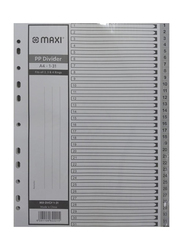 Maxi Libra A4 1-31 Plastic Divider, Grey