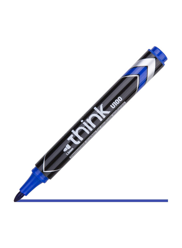 

Deli 1.5mm EU10030 Bullet Tip Permanent Marker, Blue